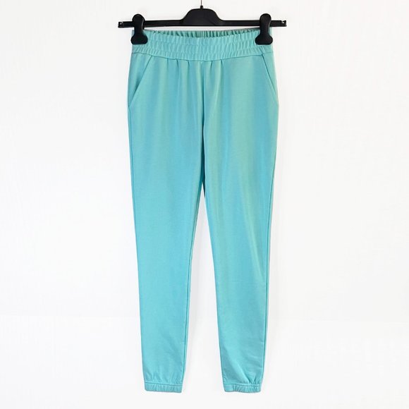 Women Top & Jogger Set Aqua Blue NWOT - Size S - Picture 9 of 13